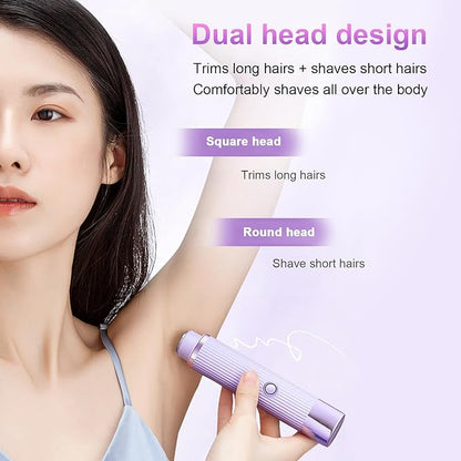Dual-Head Rechargeable Electric Shaver - For Men & Women
