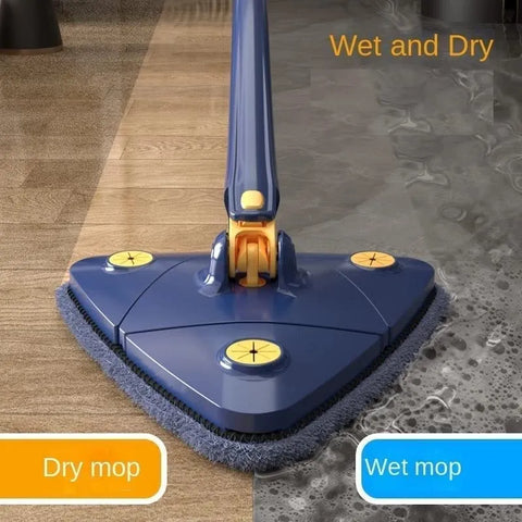 360° Rotating Self-Wringing Floor Mop - Adjustable Handle