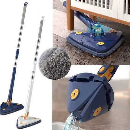 360° Rotating Self-Wringing Floor Mop - Adjustable Handle