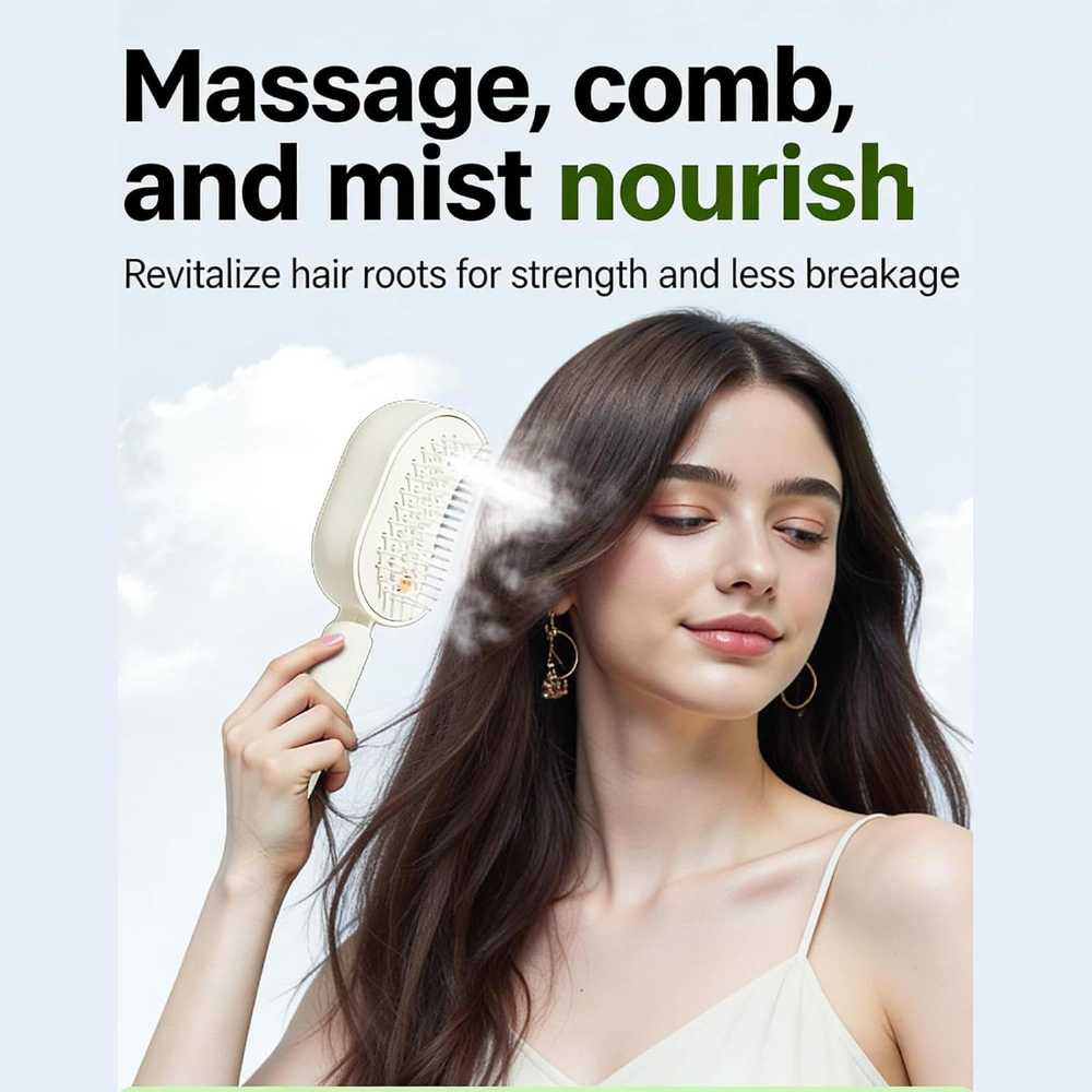 Steam Hair Straightener Brush | Salon-Smooth Hair at Home | Free Delivery UAE | Farah Shop